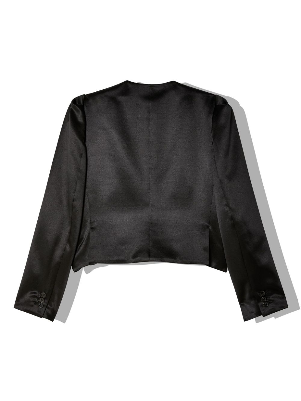 button-up cropped jacket - 2