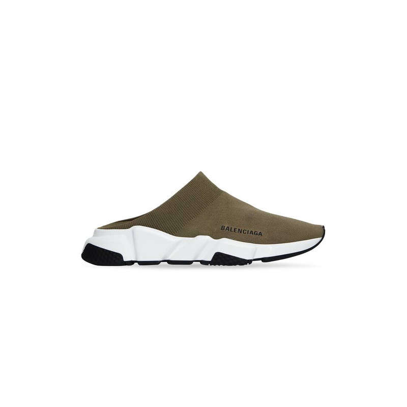 Women's Speed Recycled Knit Mule in Dark Beige - 1