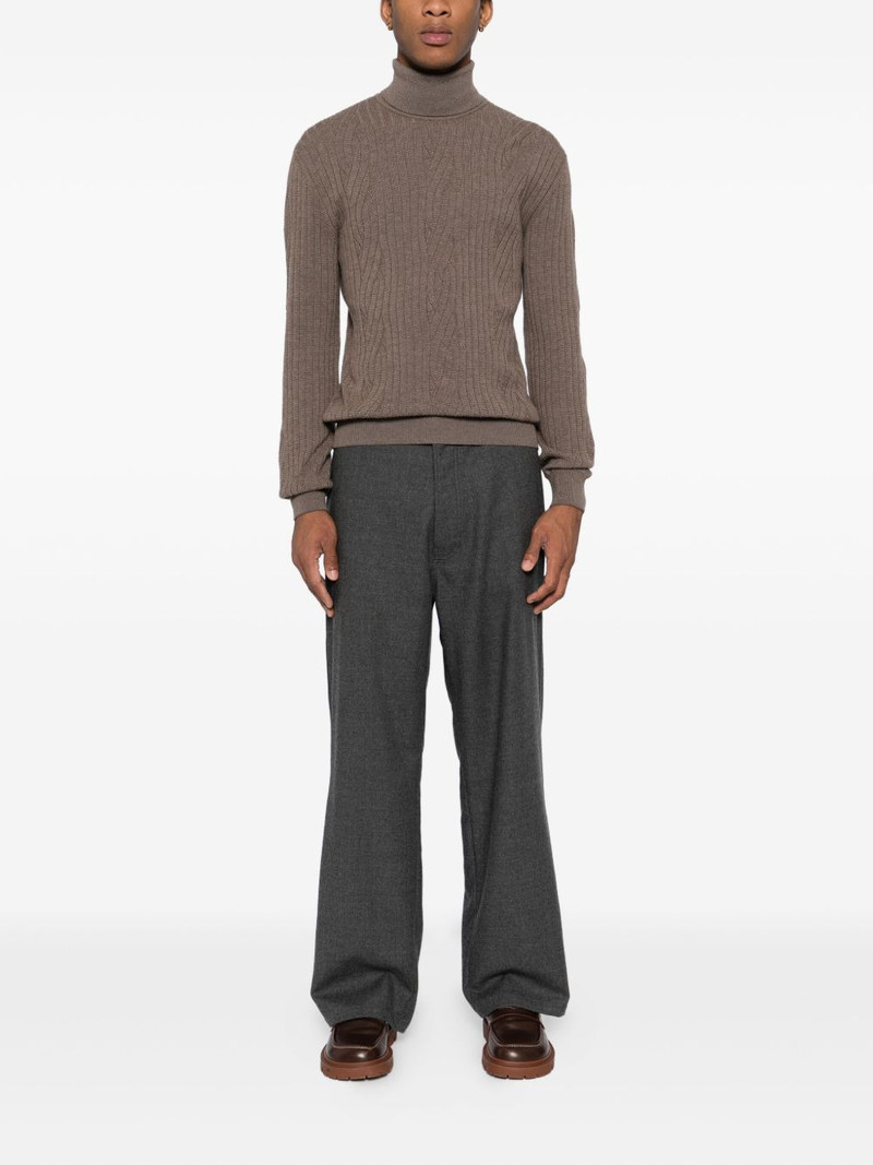 Brioni cable-knit sweatshirt outlook