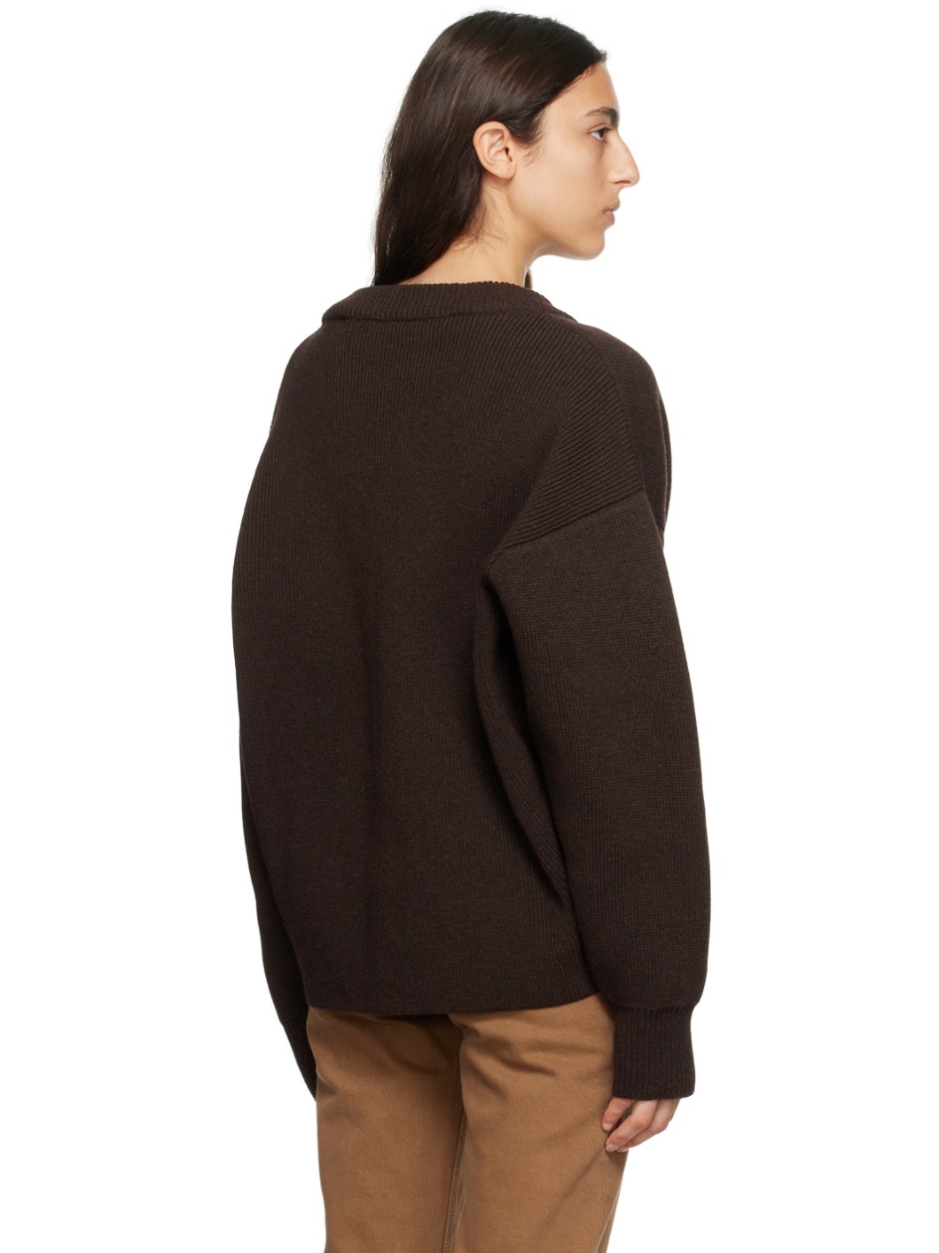 Brown Le Chouchou 'La Maille Sargas' Sweater - 3