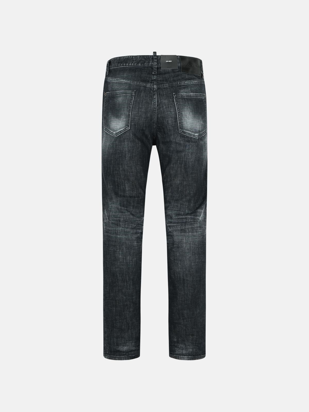 '642' BLACK COTTON JEANS - 3