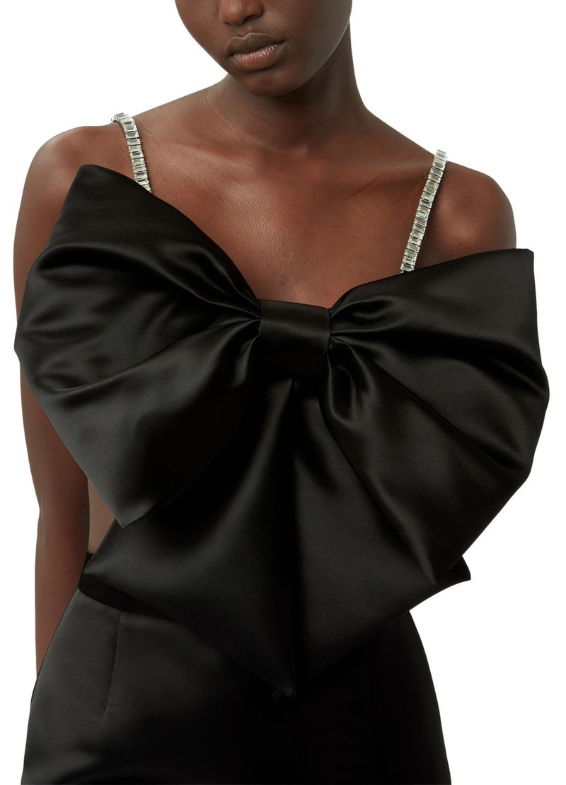 bow-detail crystal-embellished crop top 3