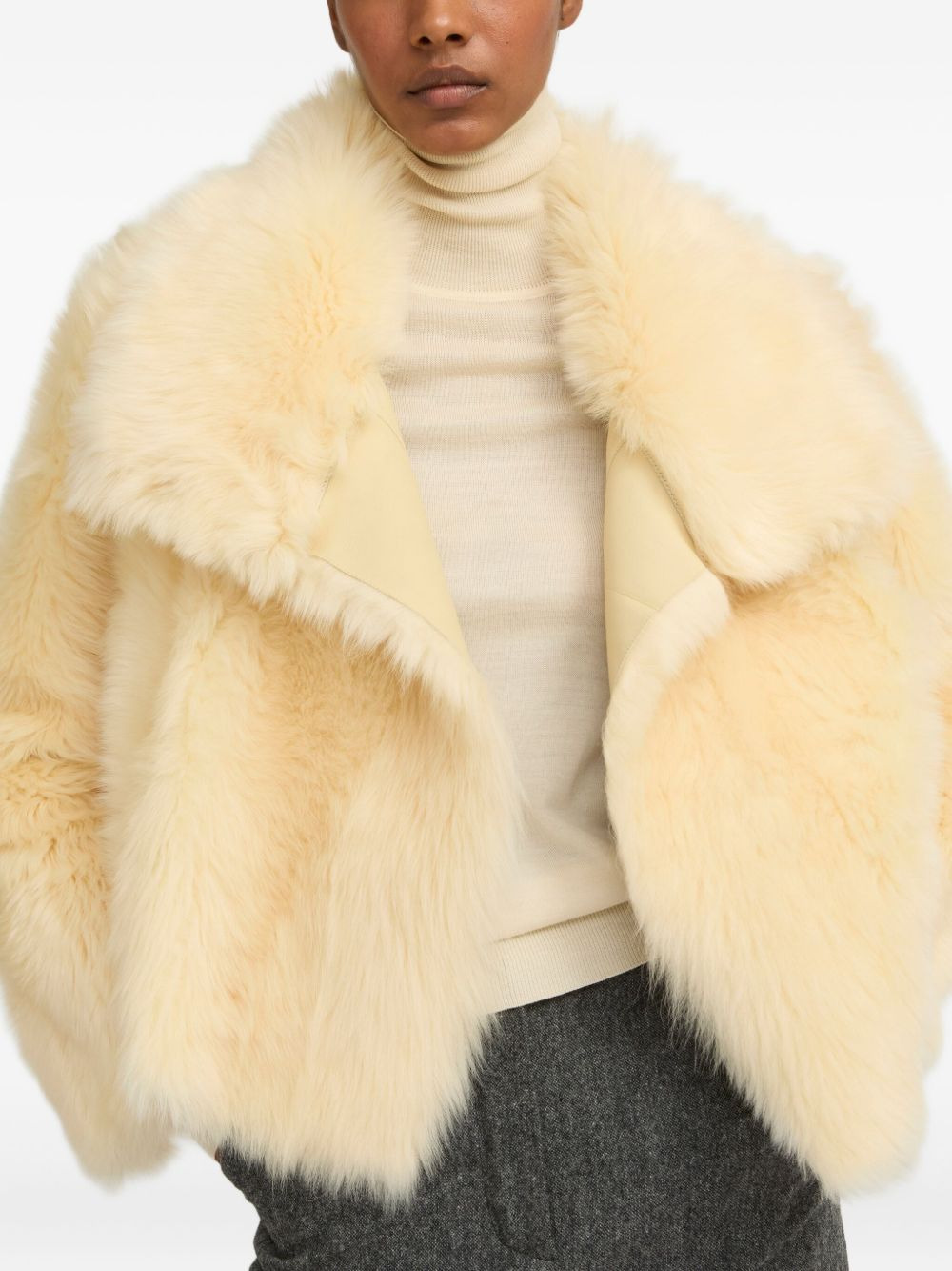 Toscana lambskin fur-collar jacket - 2