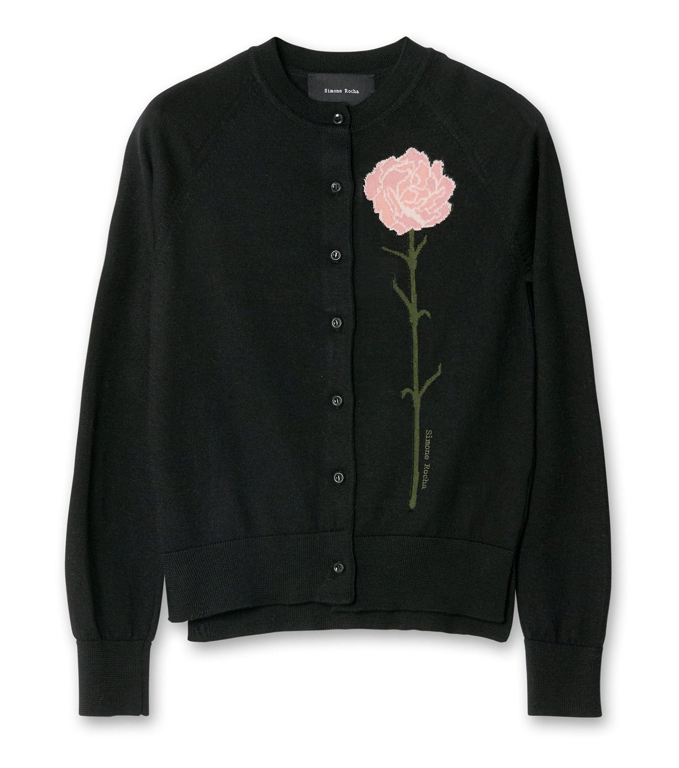 Carnation Detail LS Cardigan - 1