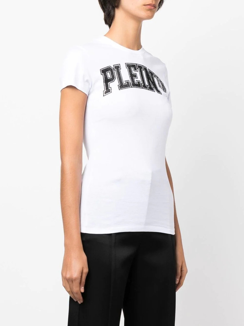 Sexy Pure Crystal embellished T-shirt 3