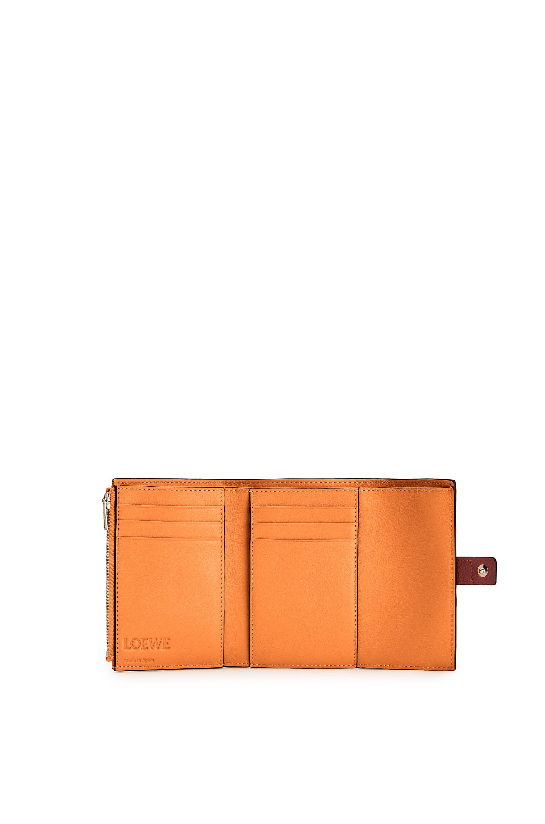 Small vertical wallet in soft grained calfskin - 9