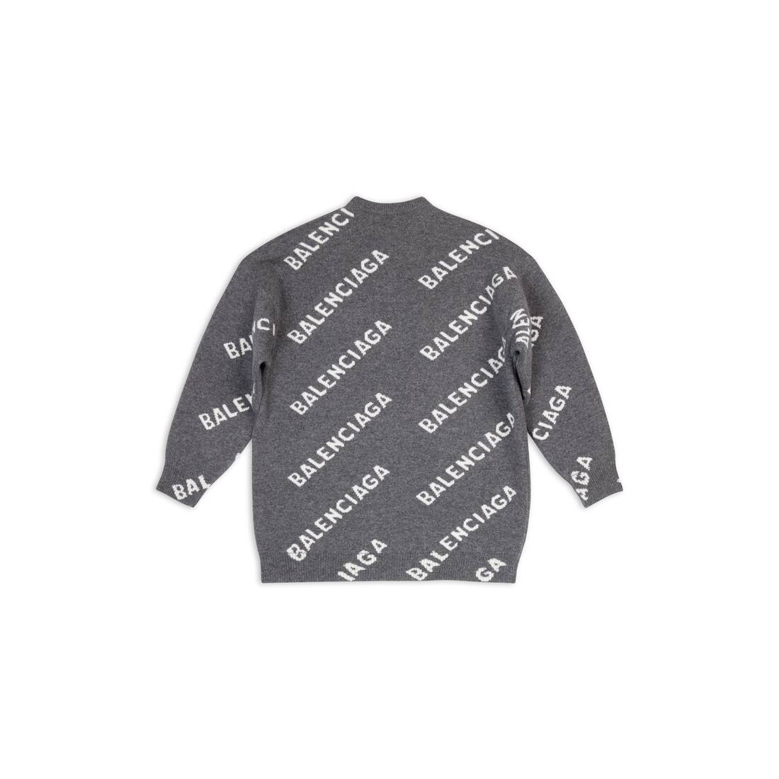 Women's Allover Logo Sweater in Dark Grey/white - 2
