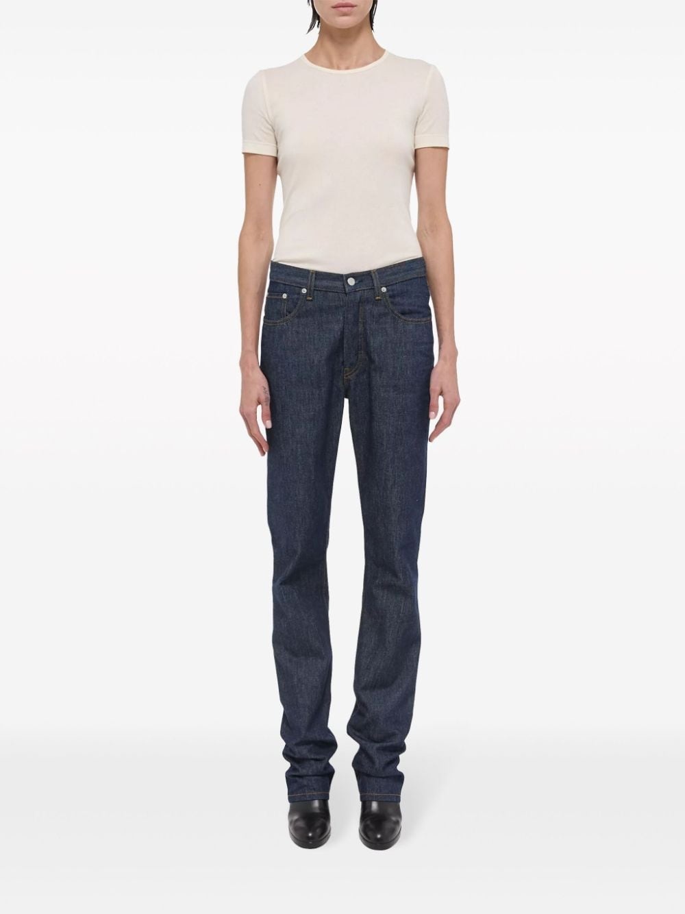 Shrunken ribbed-knit top - 2