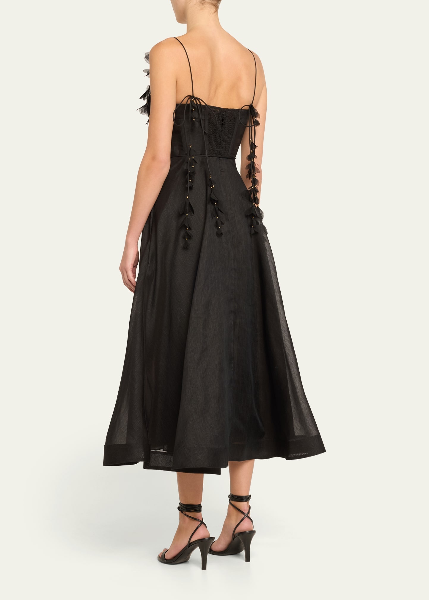 Zimmermann Natura Midi Corset Dress | bergdorfgoodman