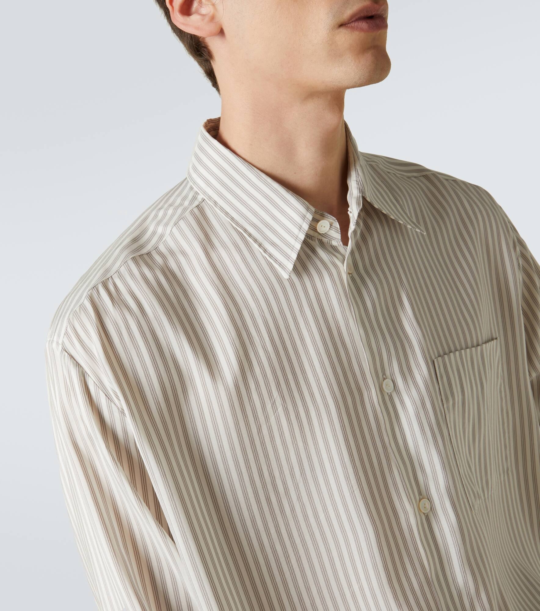 Feme striped silk shirt - 6