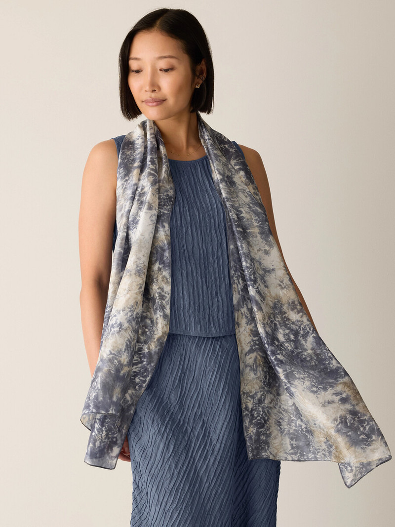 EILEEN FISHER Hand-Dyed Silk Scarf outlook