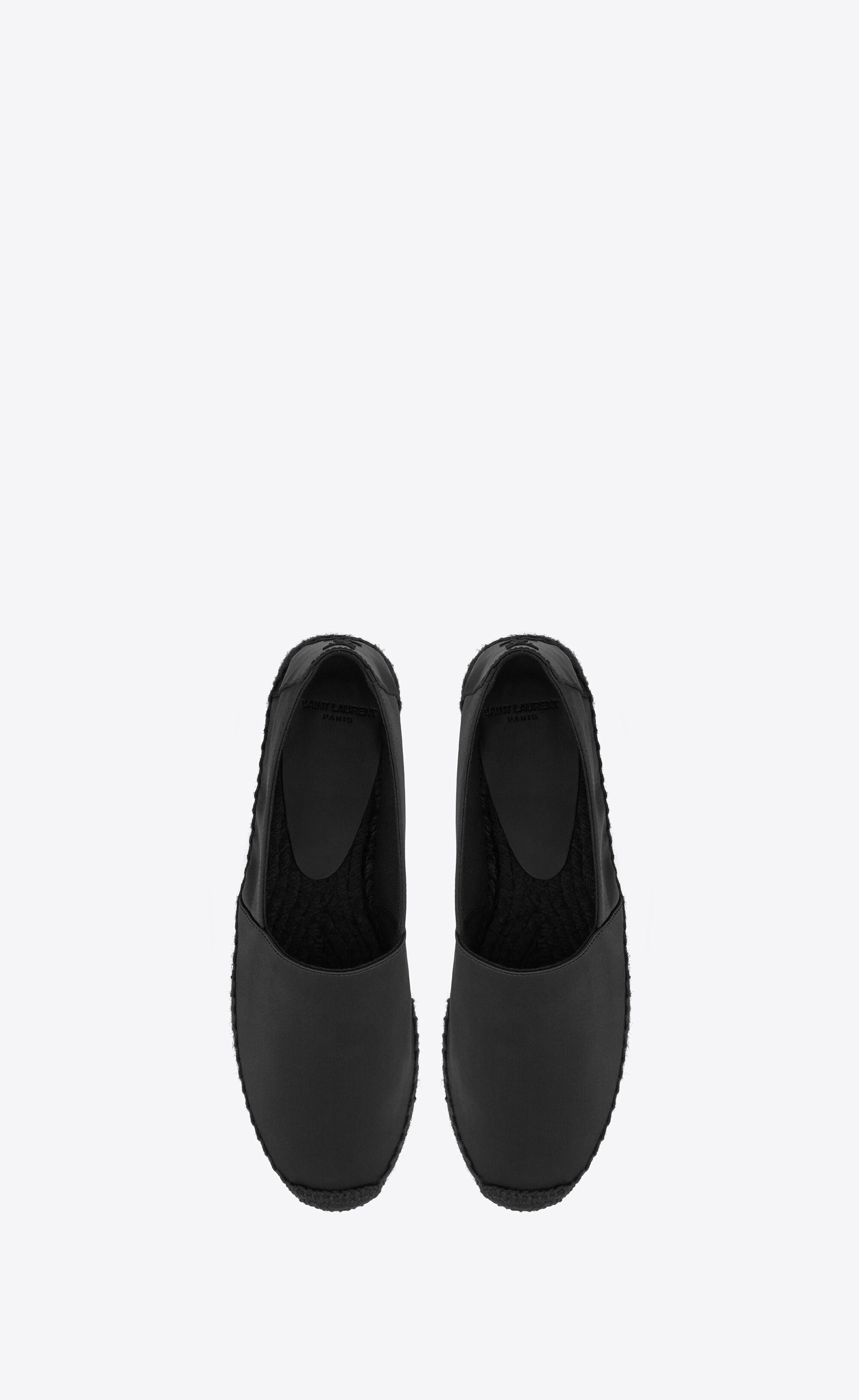 ysl embroidered espadrilles in satin crepe - 3