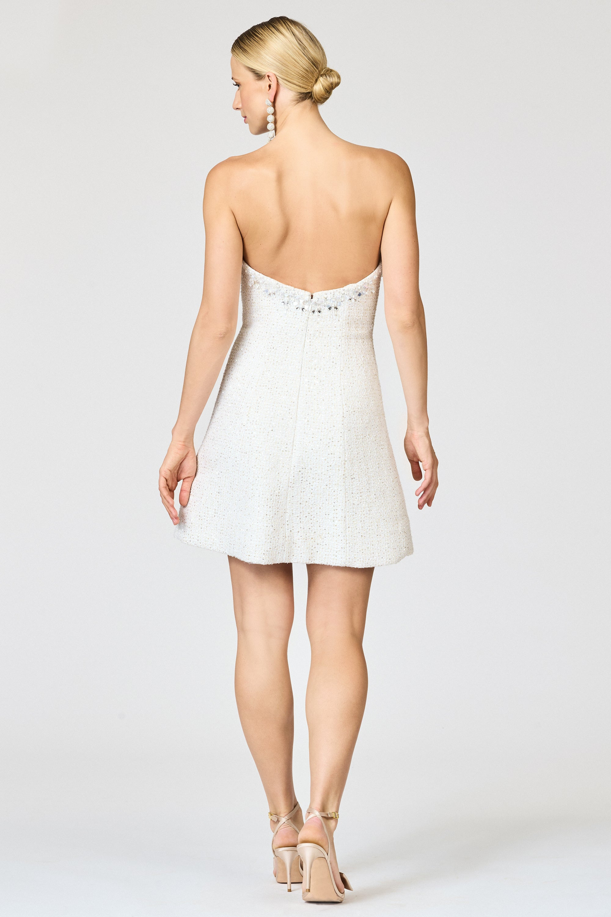 DAPHNE DRESS - ALABASTER - 5