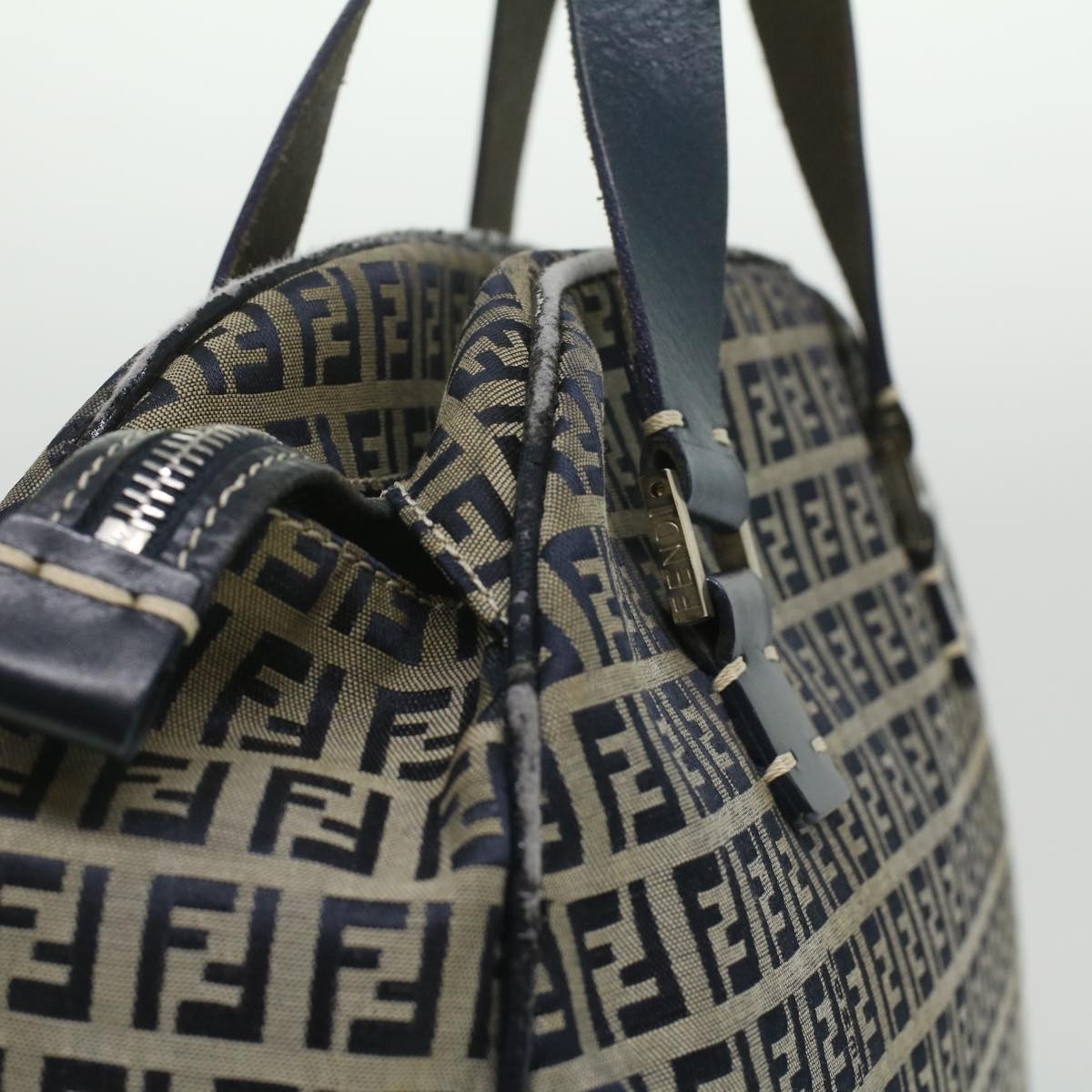 FENDI Zucchino Canvas Hand Bag Navy 71-16533-0-012 - 5