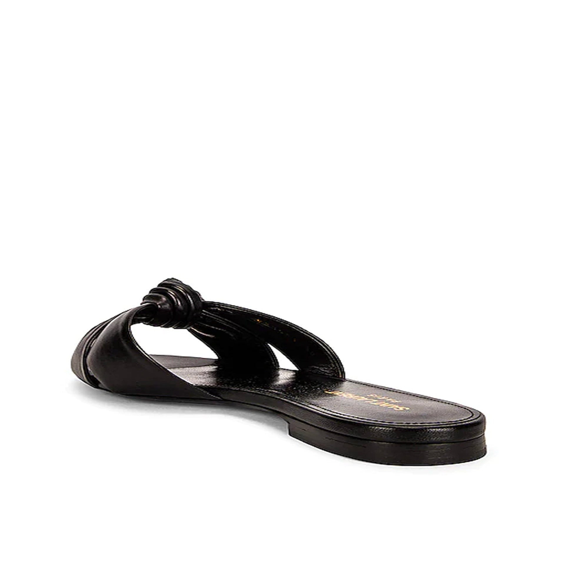 Saint Laurent Leather Slides Women - 3