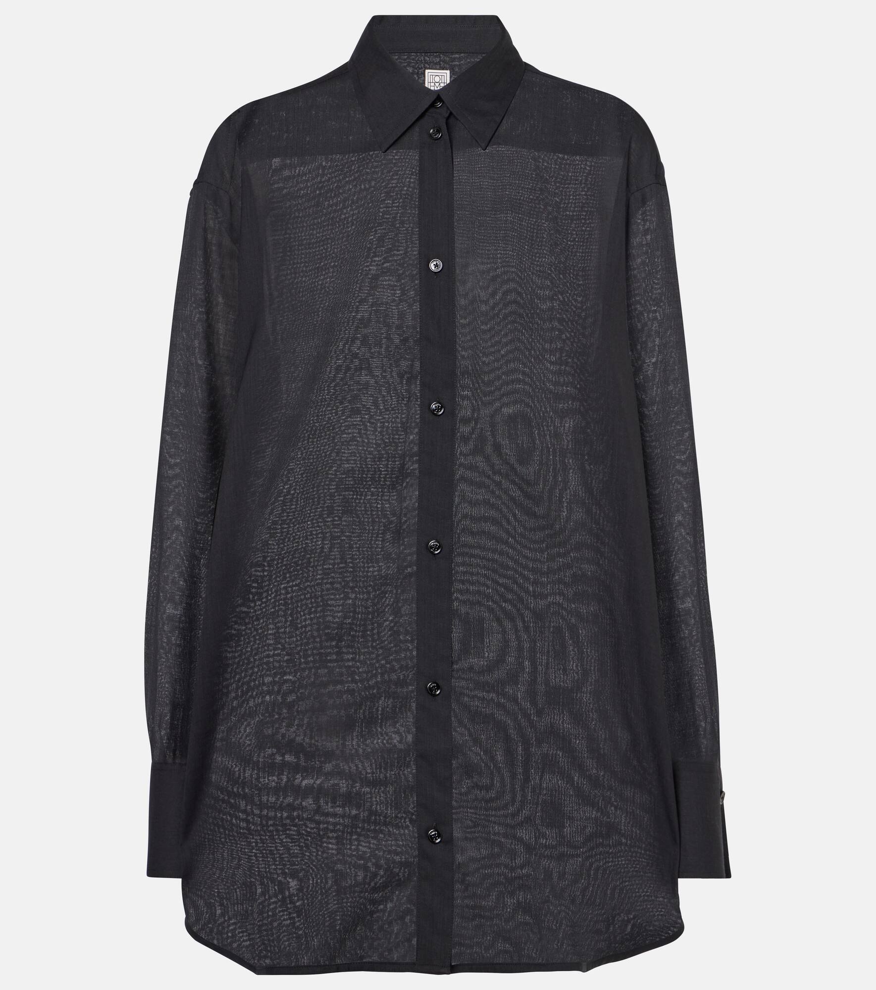 Wool voile shirt - 1