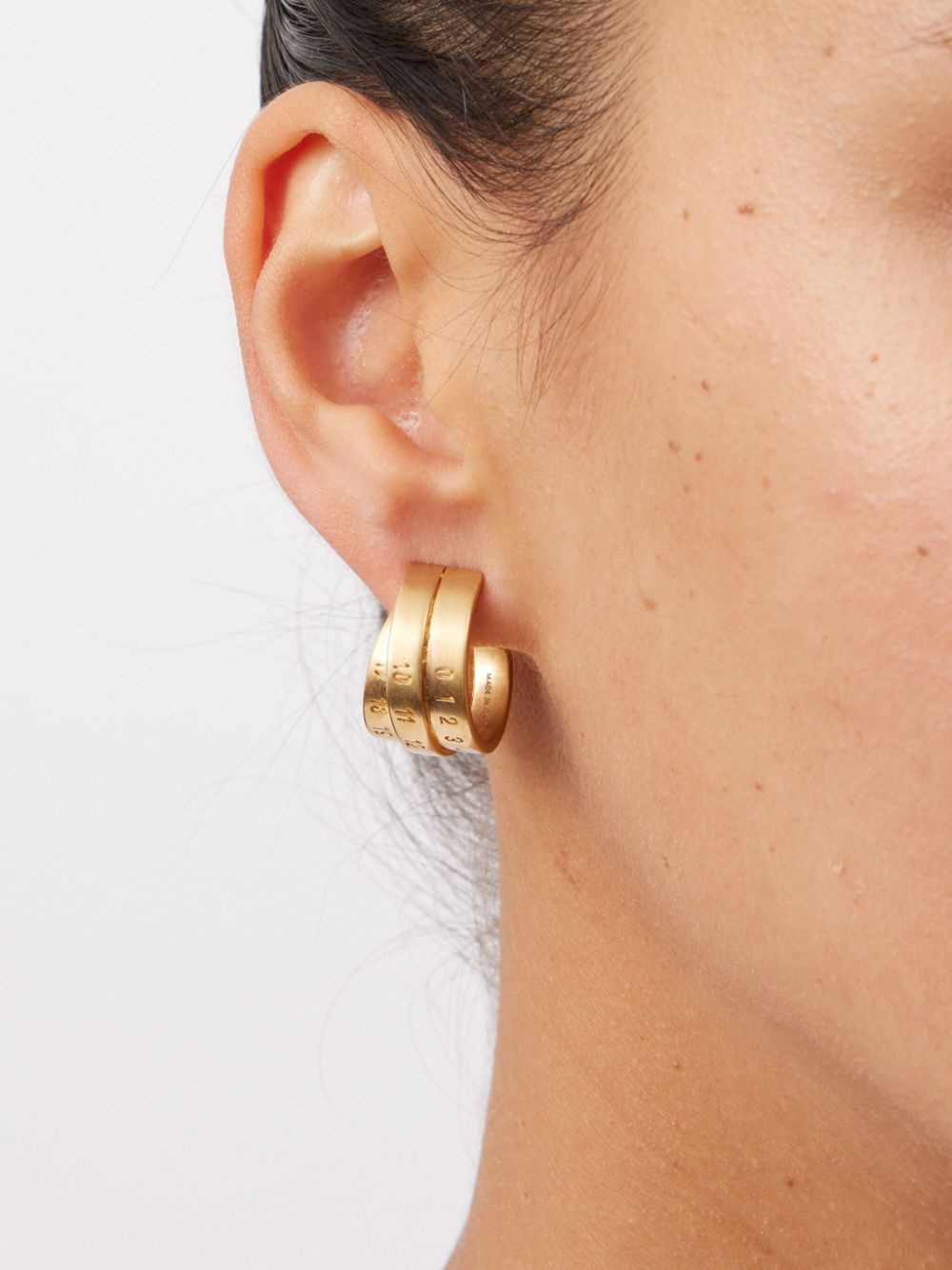 triple-logo earrings - 4