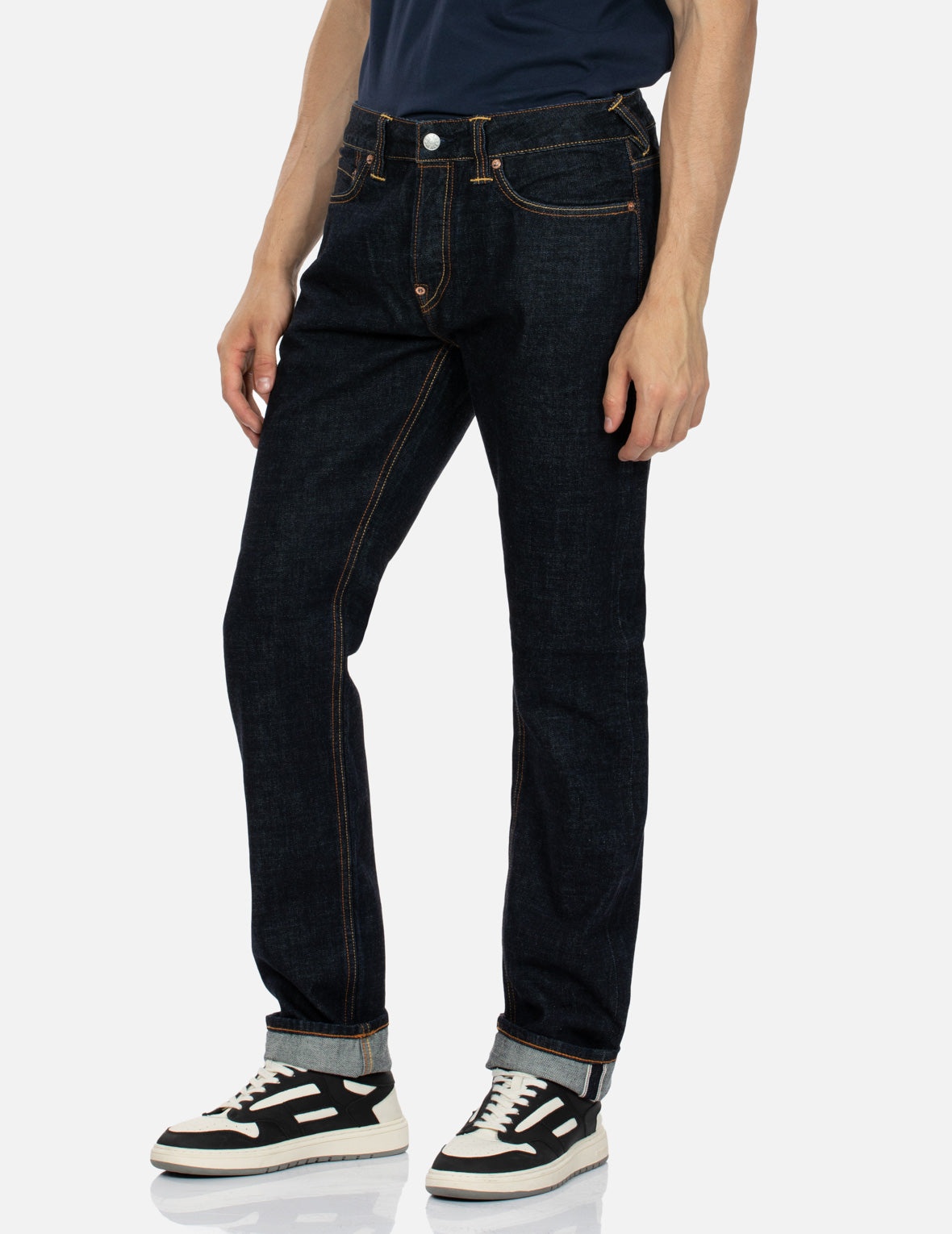Monogram Daicock Discharged Print Slim Fit Jeans #2010 - 8