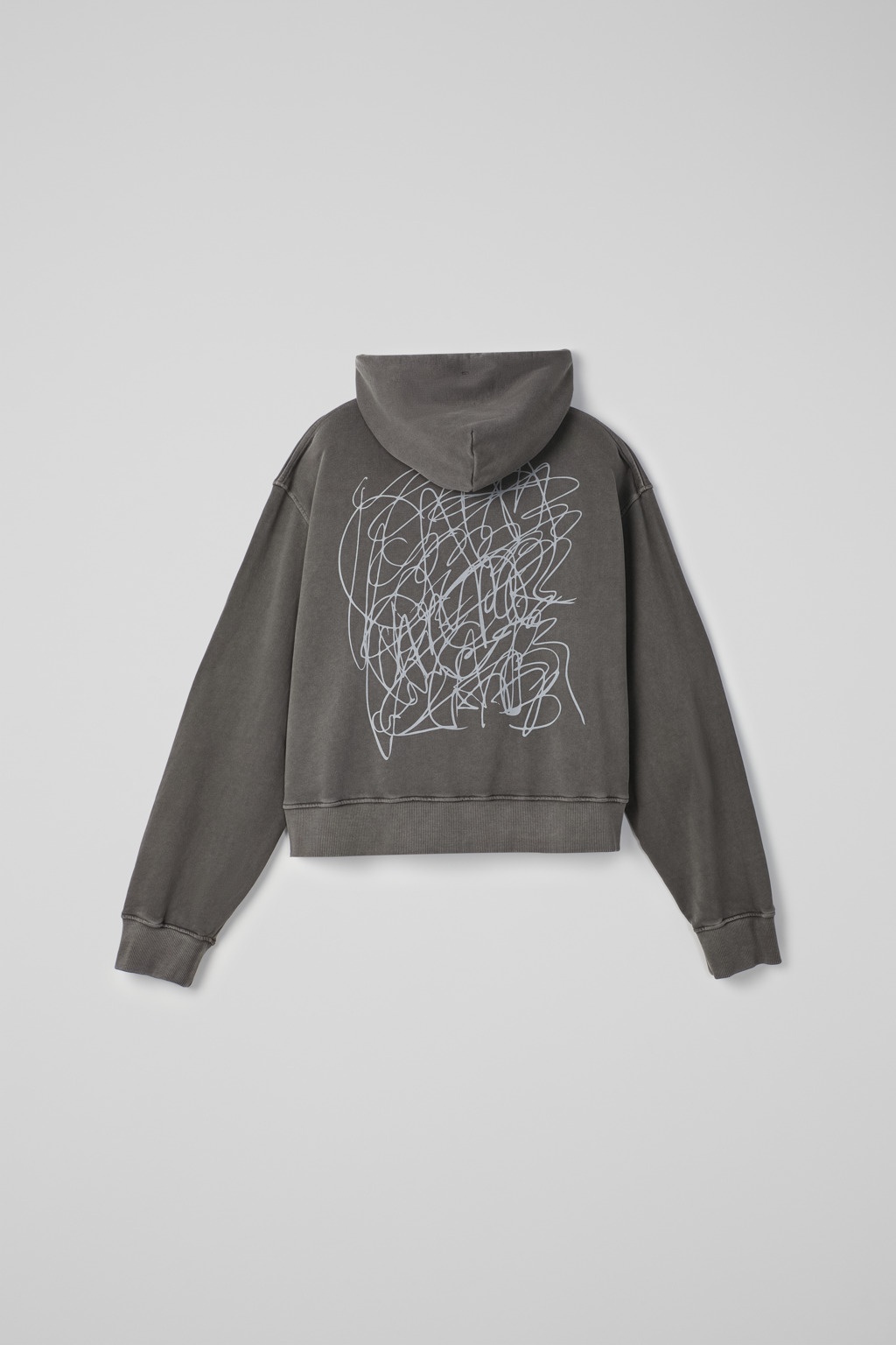 Faded Black Mineral Dye Boxy Hoodie - 4
