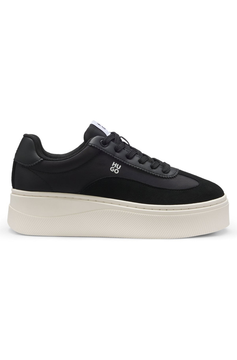 PLATFORM SNEAKERS WITH SUEDE TRIMS AND COMFORT INSOLE 1