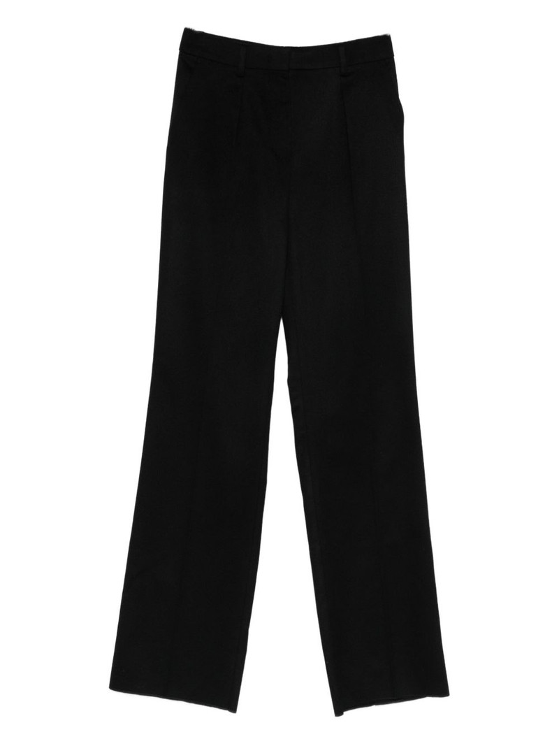pleat-detail tailored trousers 1