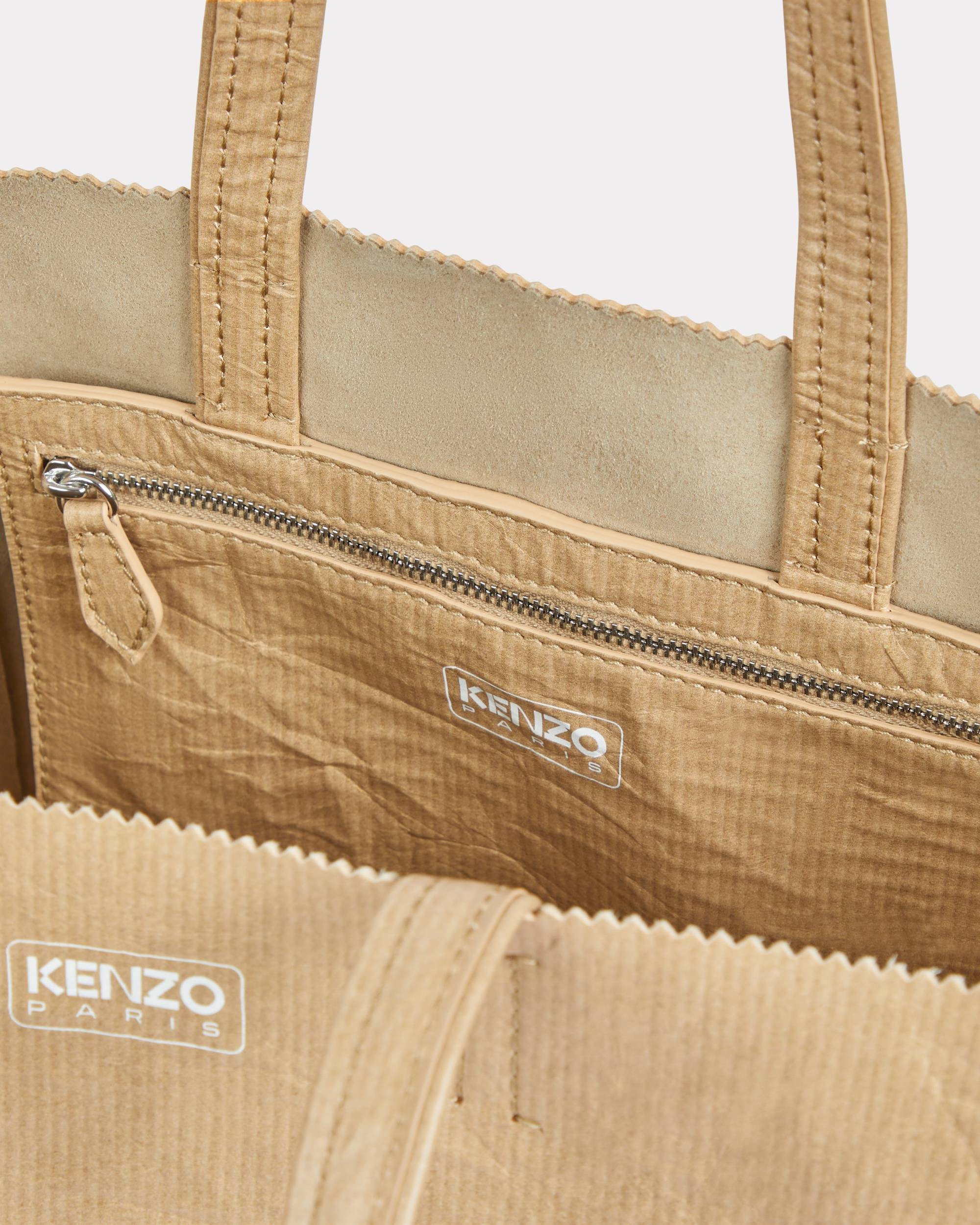 'KENZO Paper' small tote bag in leather - 4