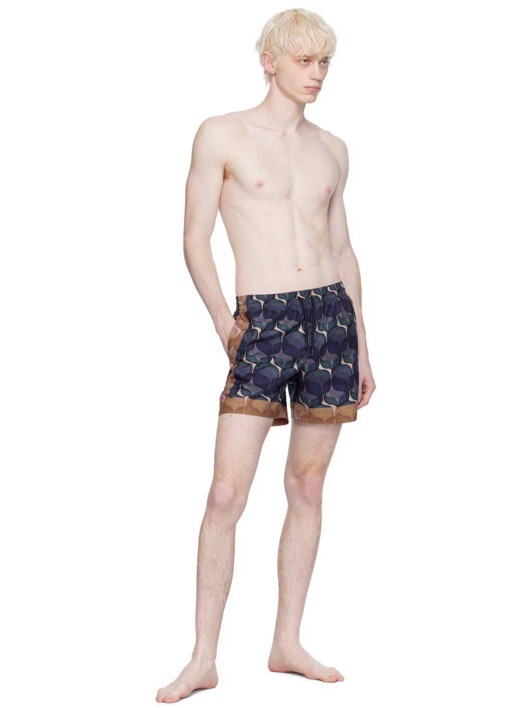 Blue Print Swim Shorts - 4