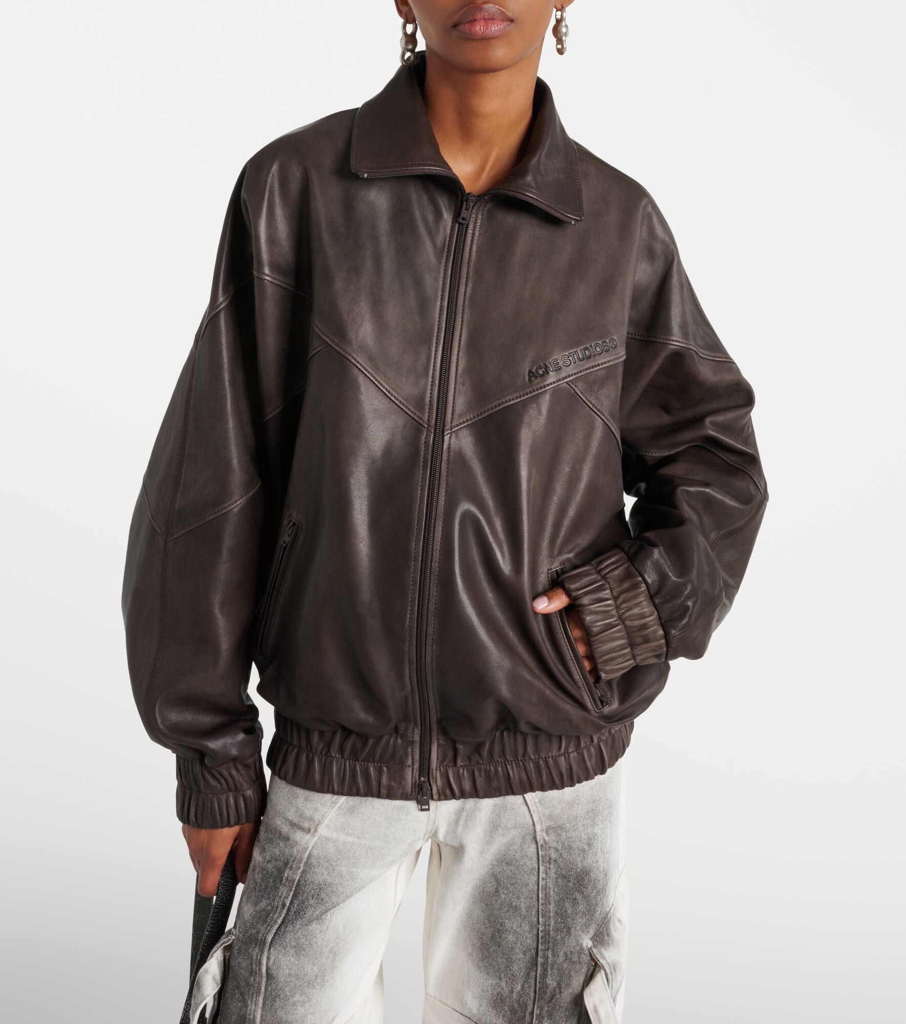 Letty leather bomber jacket - 4