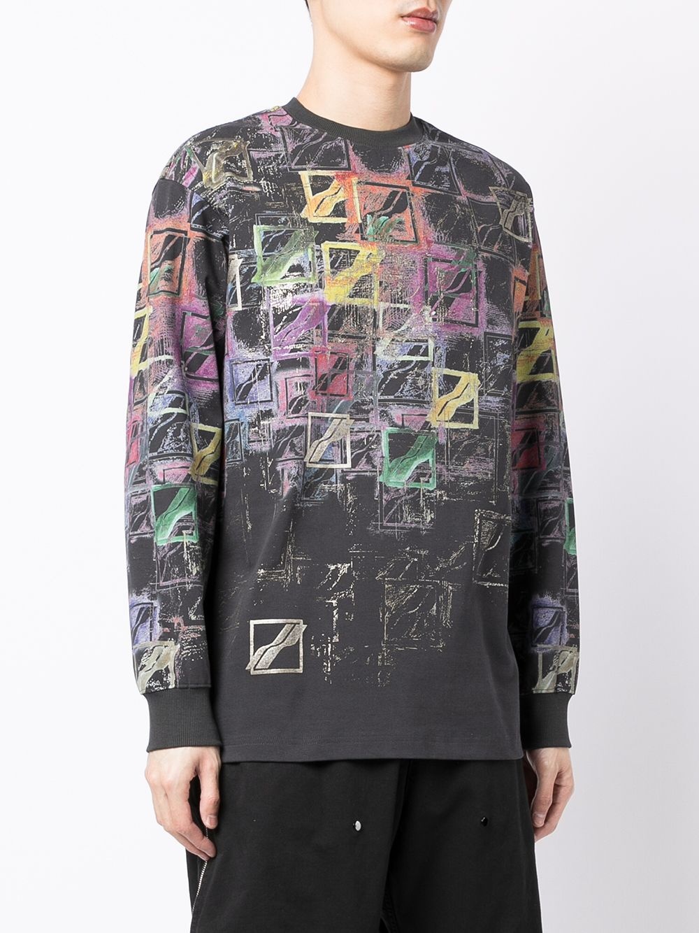 logo-print cotton sweatshirt - 4