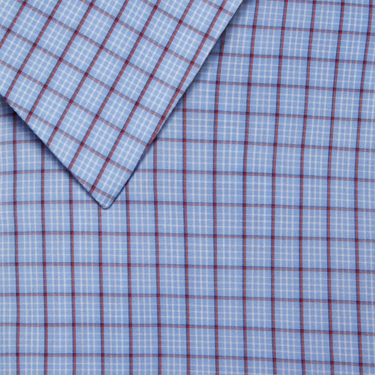 Mini check cotton tailored shirt with GG - 6