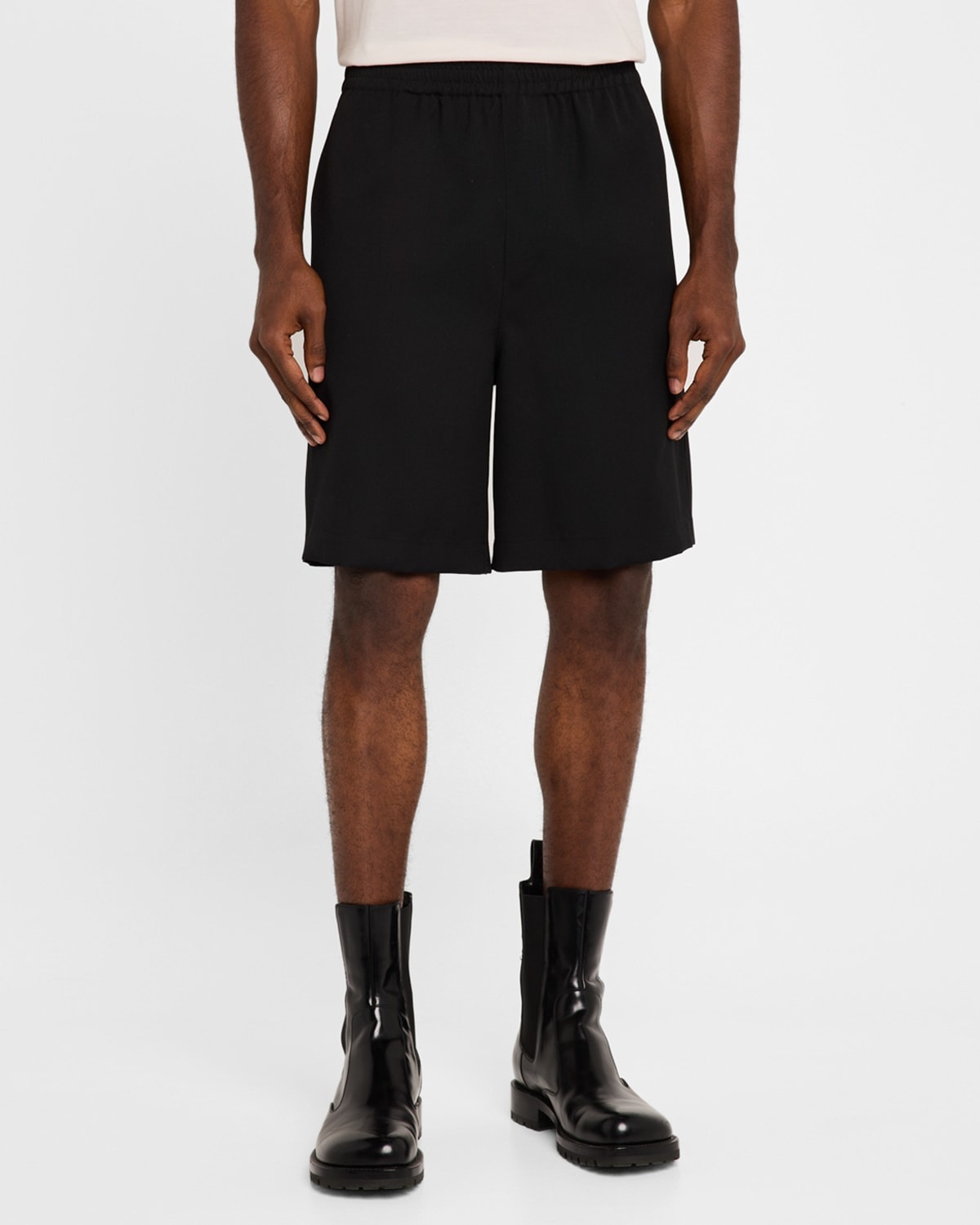 Men's Wool Relaxed Fit Pull-On Shorts - 4