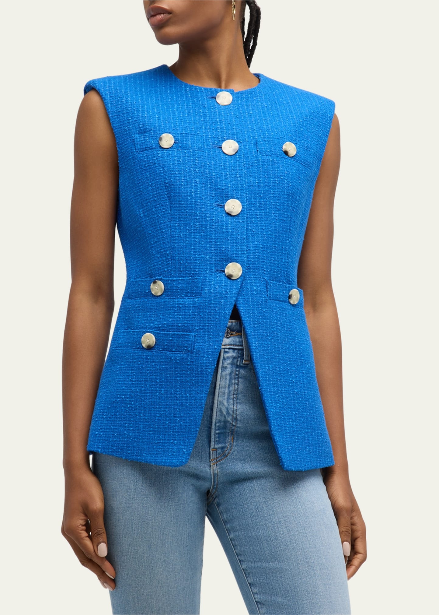 VERONICA BEARD Tamara Tweed Vest | bergdorfgoodman | REVERSIBLE