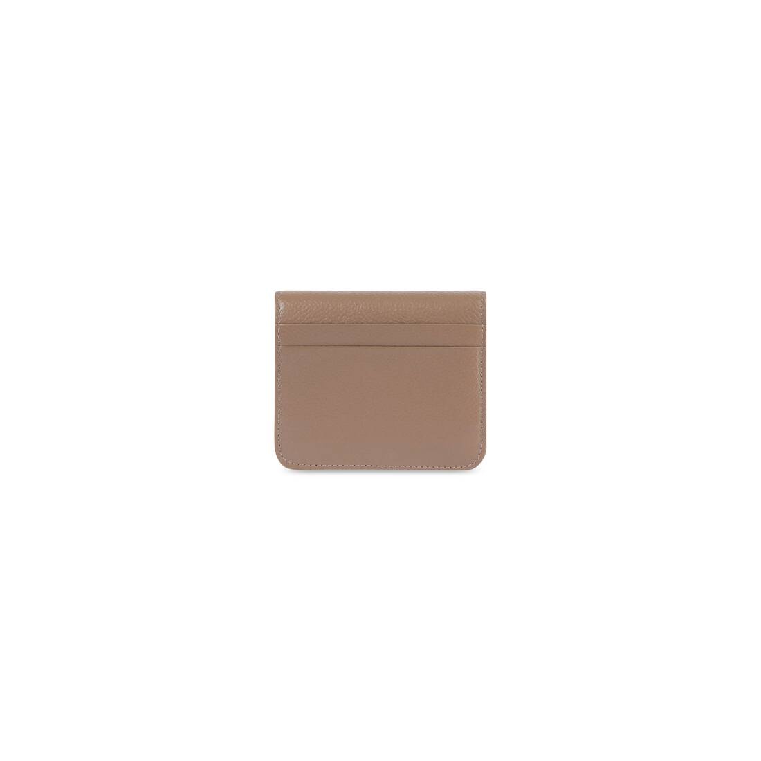 Cash Flap Coin And Card Holder in Mink - 3