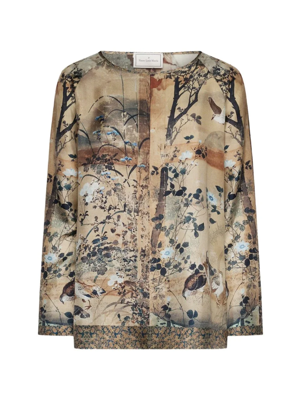 Aloe landscape-print blouse - 1
