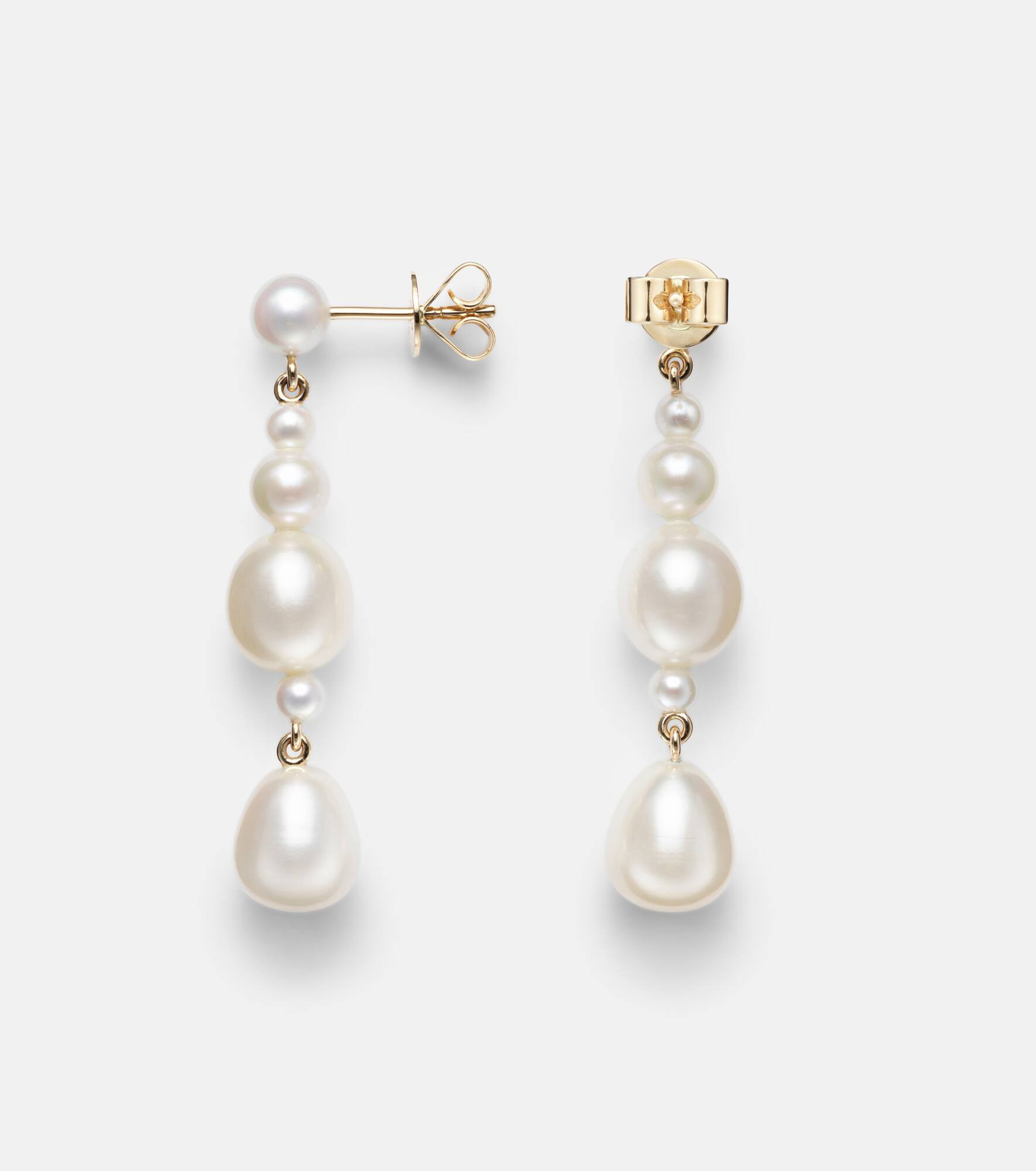 Petite Amis De La Perle 14kt gold earrings with freshwater pearls - 4