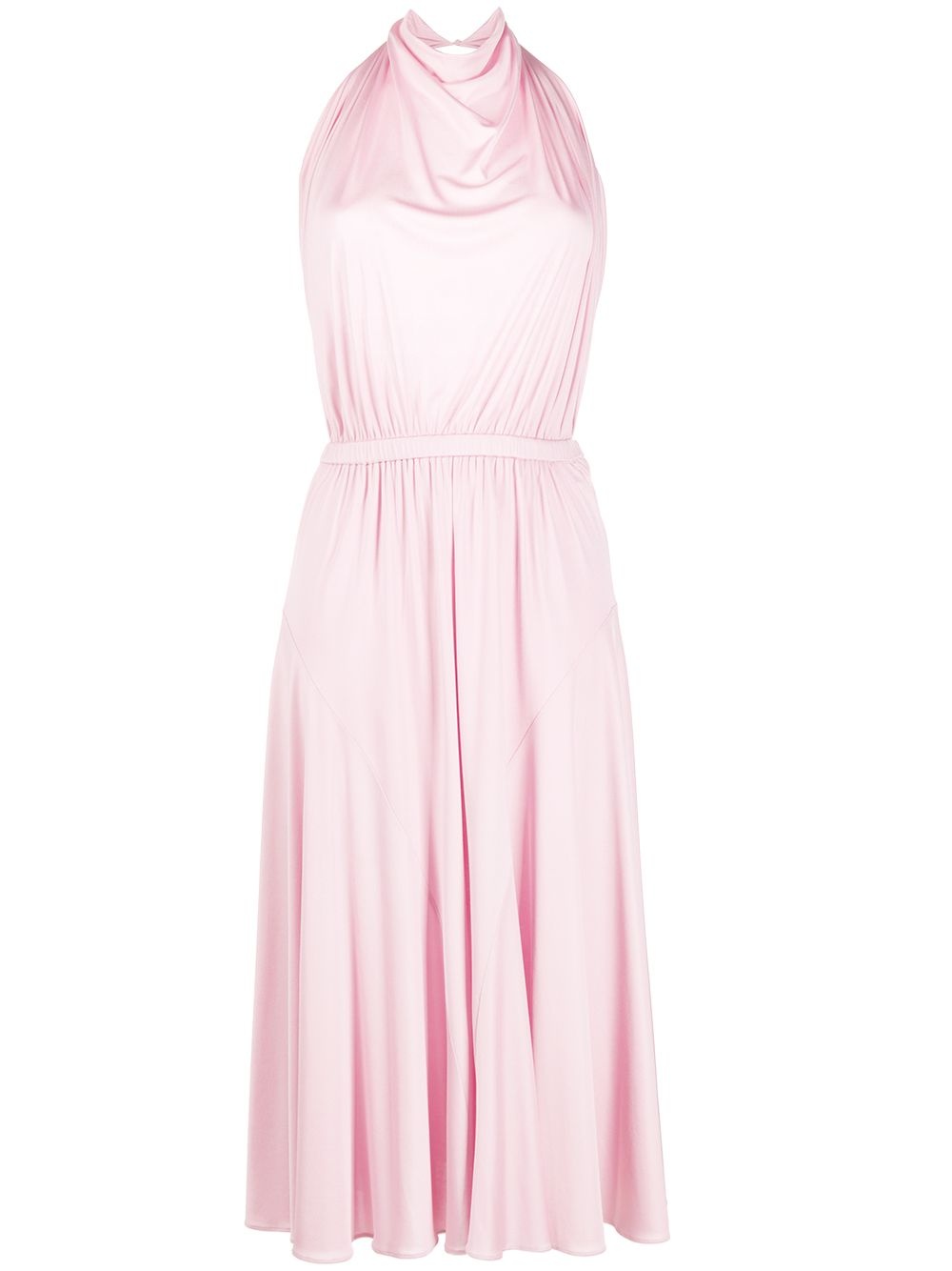 draped mid-length dress - 1