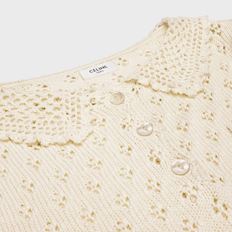 mini dress in cotton pointelle 3