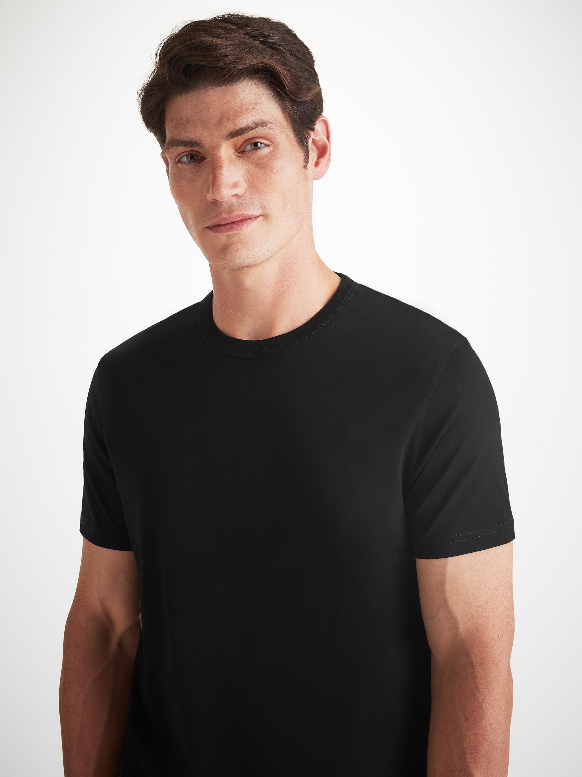 Men's T-Shirt Barny Pima Cotton Black - 5