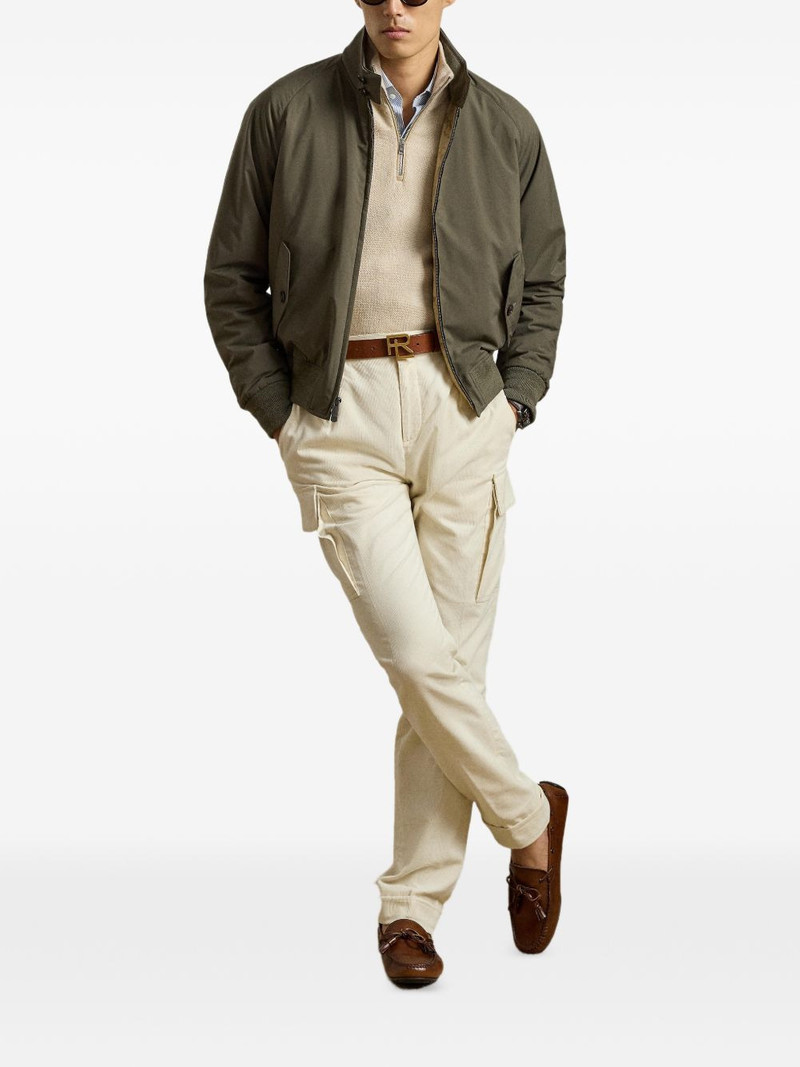 Ralph Lauren elasticated drawstring pleated trousers outlook