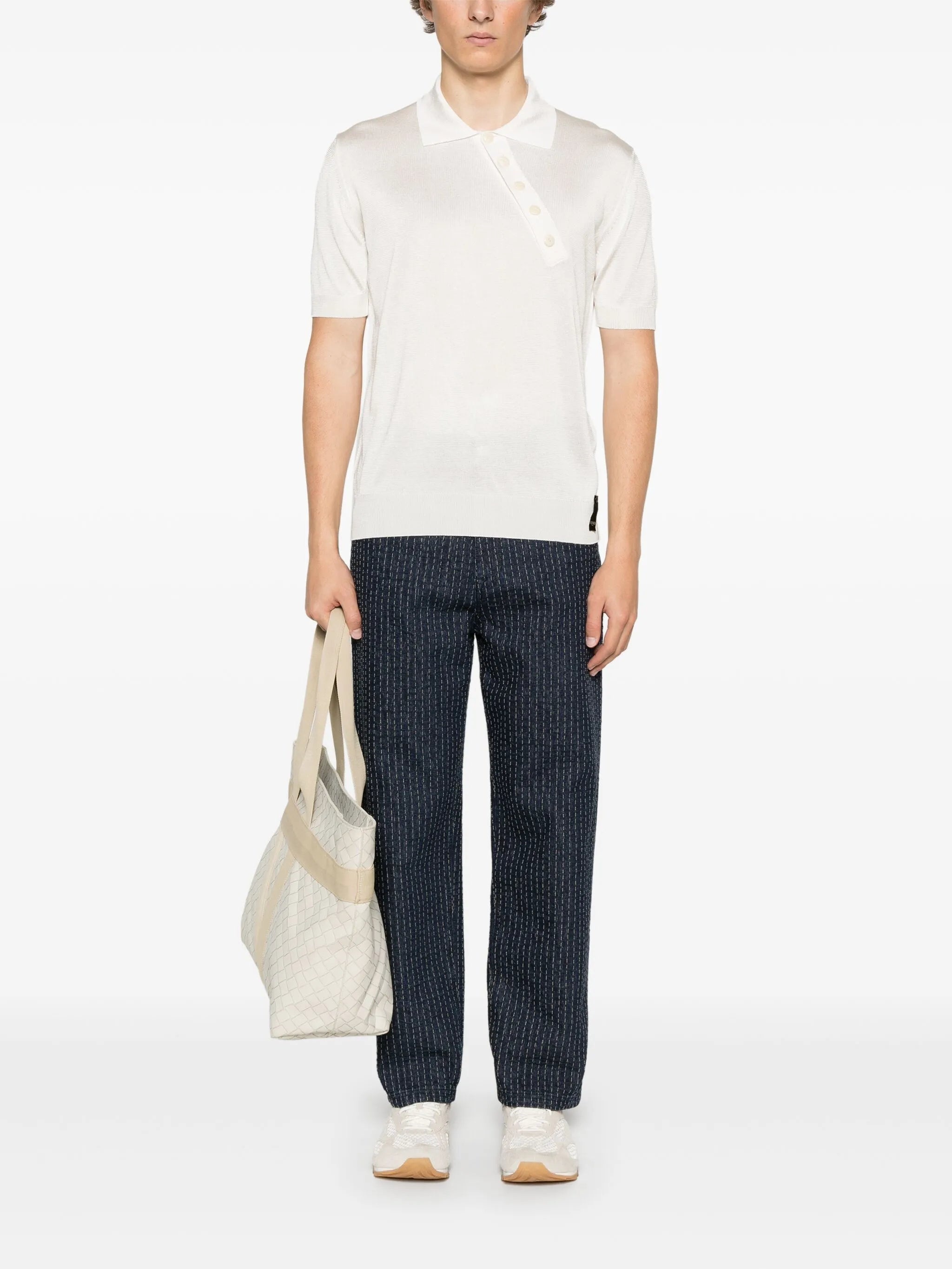 Asymmetric Polo Shirt - 4