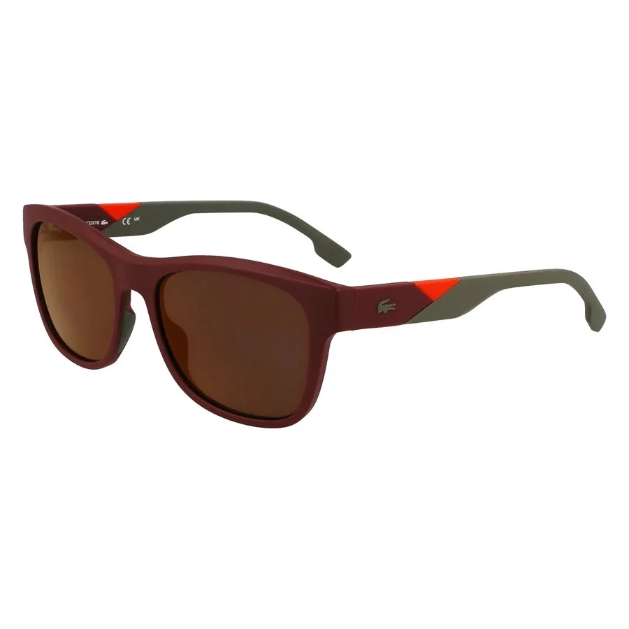 Lacoste Orange Mirror Square Men's Sunglasses L6043S 601 56 - 1