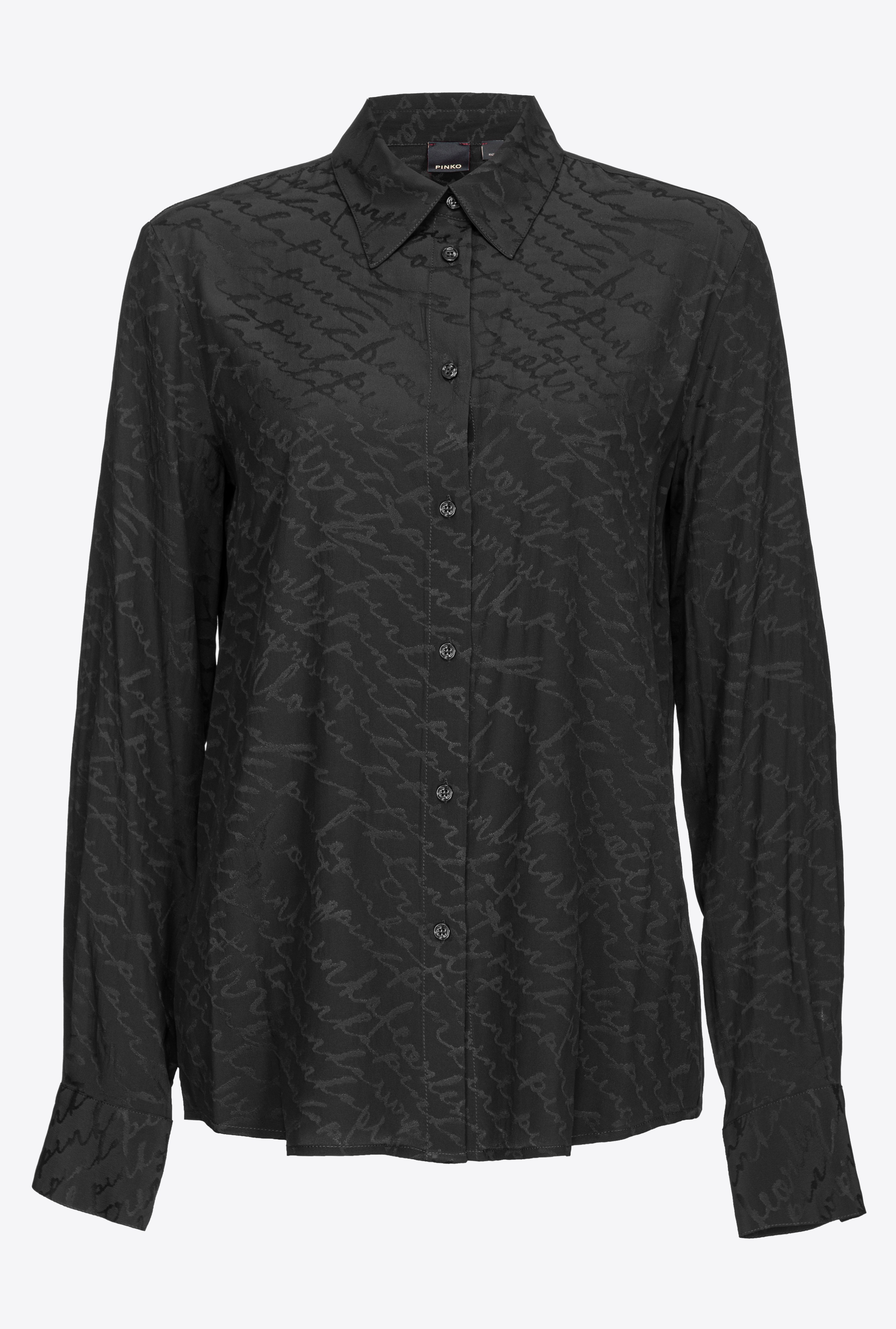 FLOWING JACQUARD LOGO SHIRT - 1