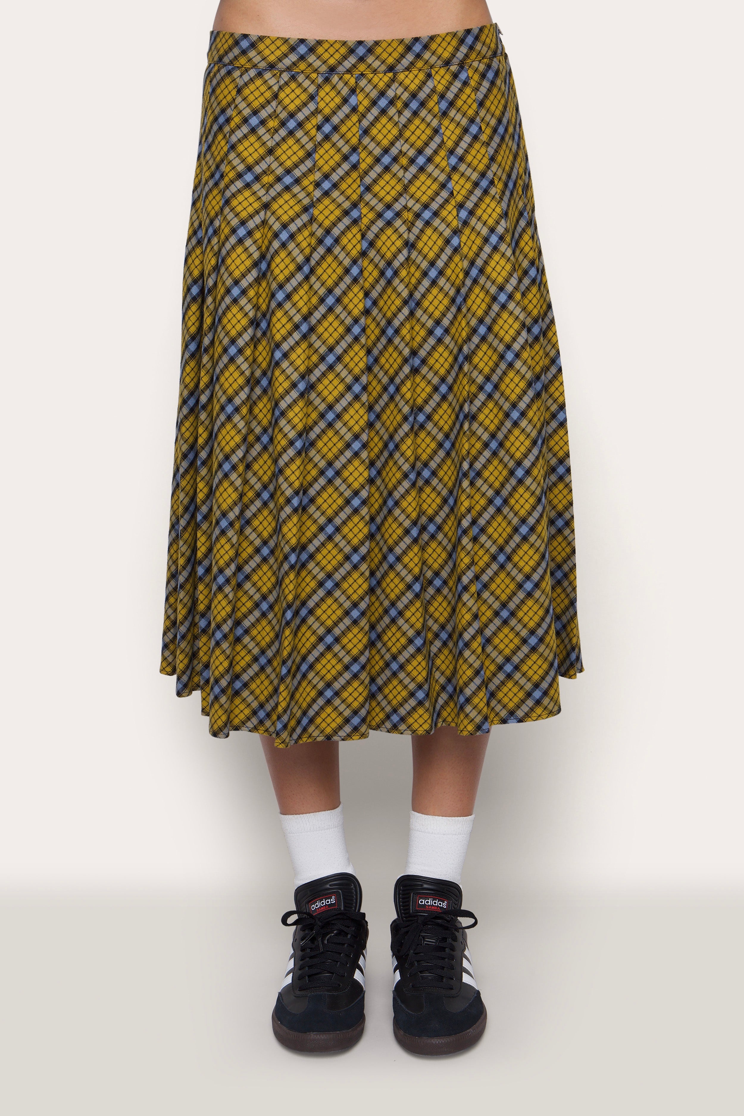 GIBSON PLEATED SKIRT IN PLAID - 6