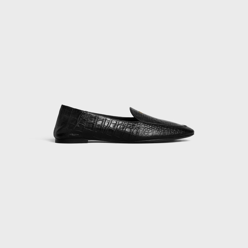 LOAFER AURA IN CROCODILE STAMPED LAMBSKIN 1