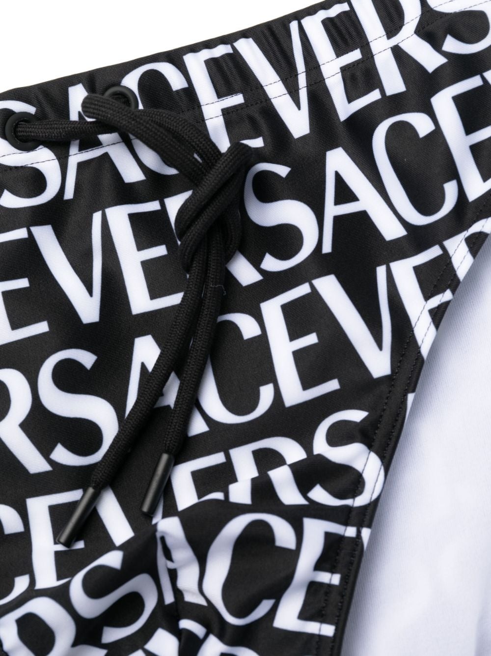 logo-print drawstring swimming trunks - 3