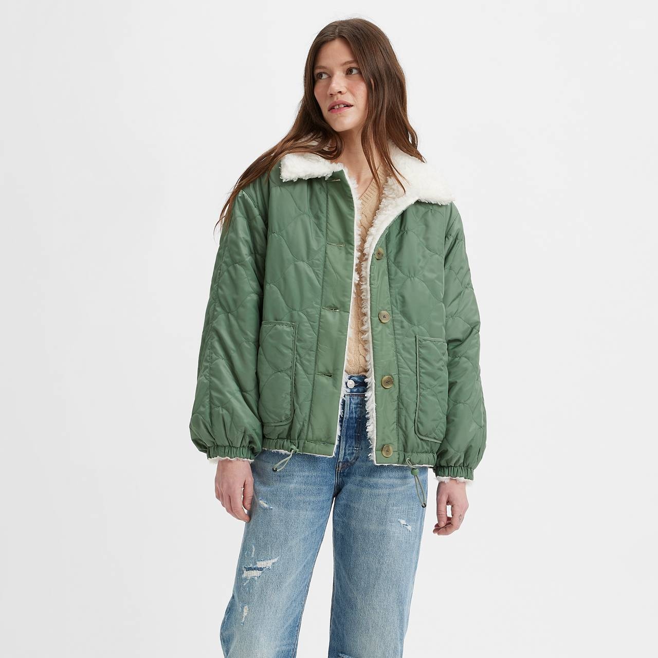 SHERPA REVERSIBLE SWING TRUCKER JACKET - 1
