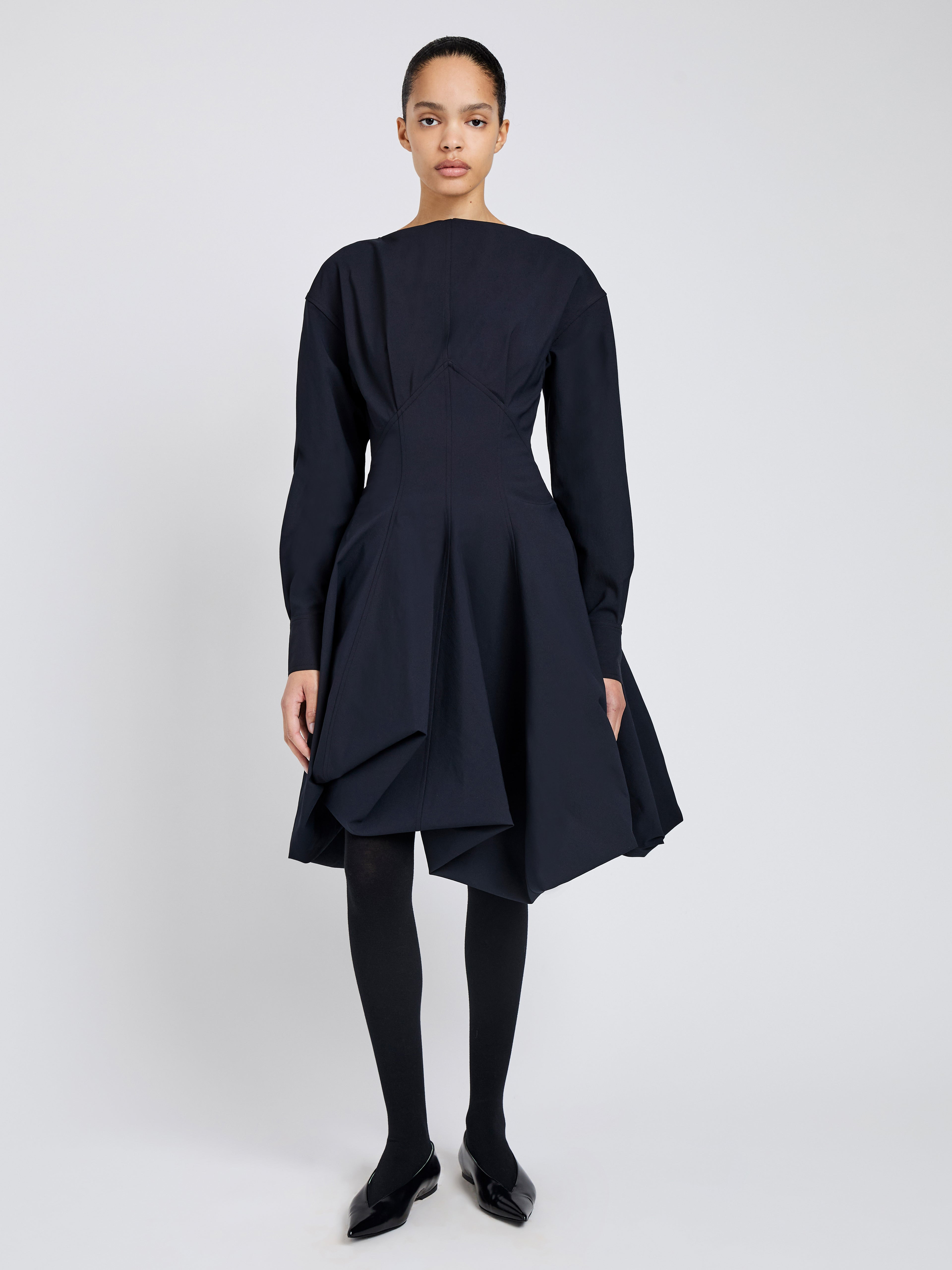 Tiana Dress in Bi Stretch Cotton Nylon - 5