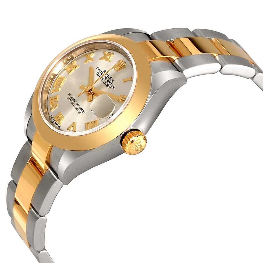 Rolex Lady Datejust 28 Silver Dial Steel and 18k Yellow Gold Oyster Watch 279163SRO - 2