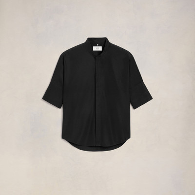 AMI Paris Oversize Shirt With Mao Collar outlook