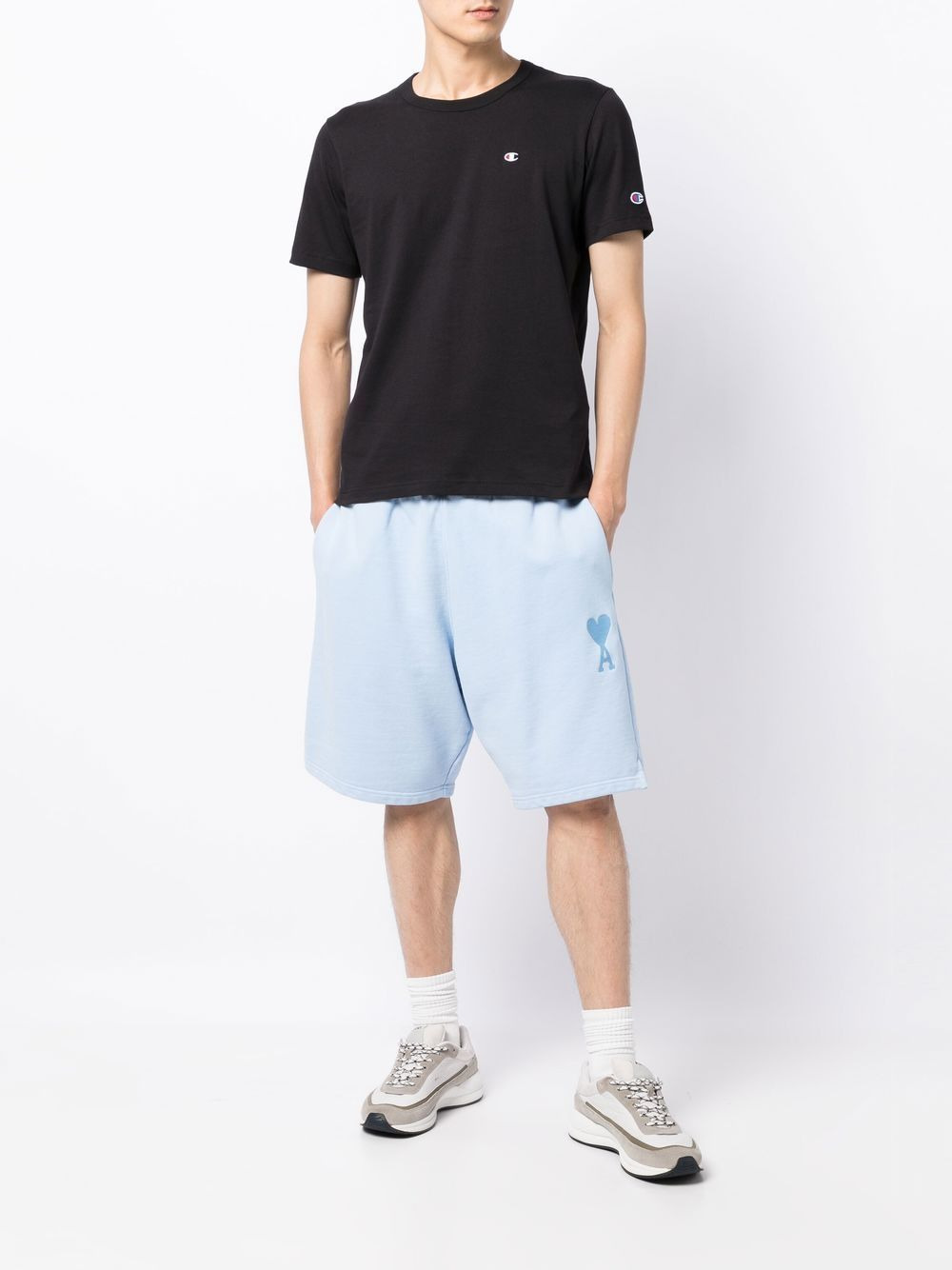 Reverse Weave crew-neck T-shirt - 2